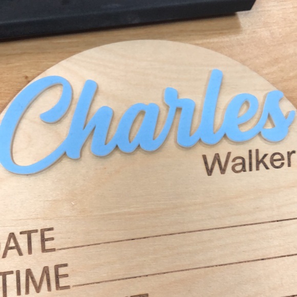 Baby Announcement Sign, Birth Announcement, Stat Sign, Personalized Baby Name - Picture 4 of 4